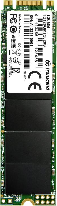 Actual product image Transcend Mts820s (120 GB, M.2 2280)