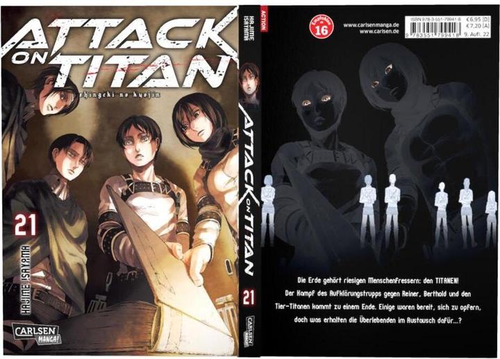 Produktbild Attack on Titan 21 (Deutsch, Hajime Isayama, 2018)