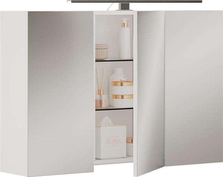 Produktbild Vichy Badspiegelschrank Lavio, Weiss, 90 x 60 cm mit LED-Beleuchtung (90 x 60 x 20 cm)