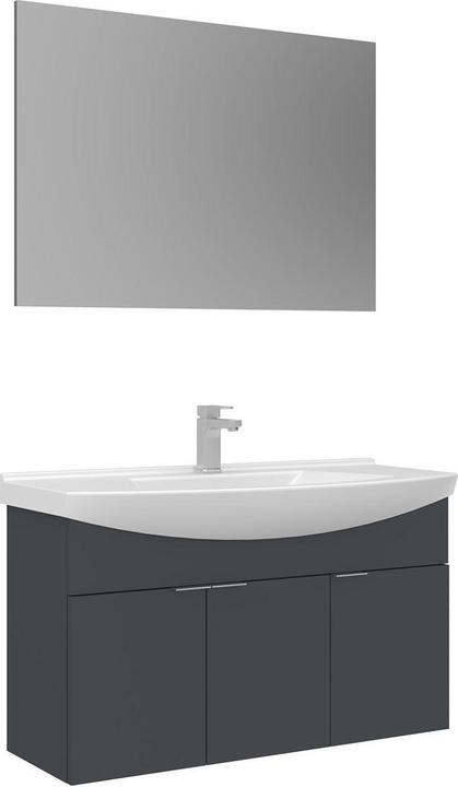 Produktbild Homitis Purus 100 Bathroom Cabinet With Sink & Mirror Set (2 Pieces)