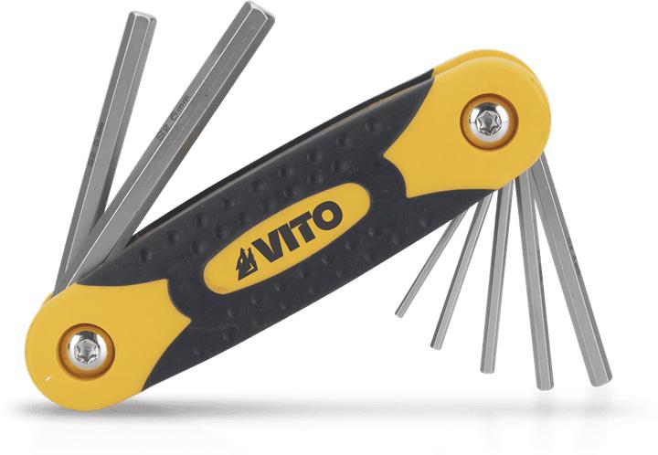 Actual product image VITO Set Of 7 Folding Hex Keys Pro