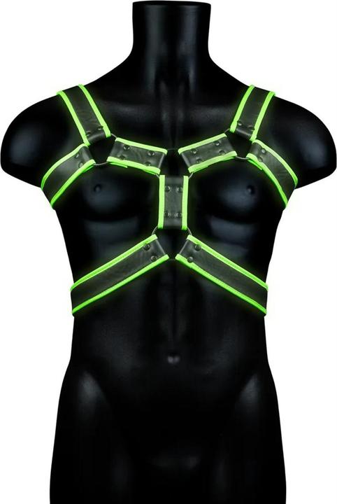 Ouch! Body Harness - Glow in the Dark L/XL