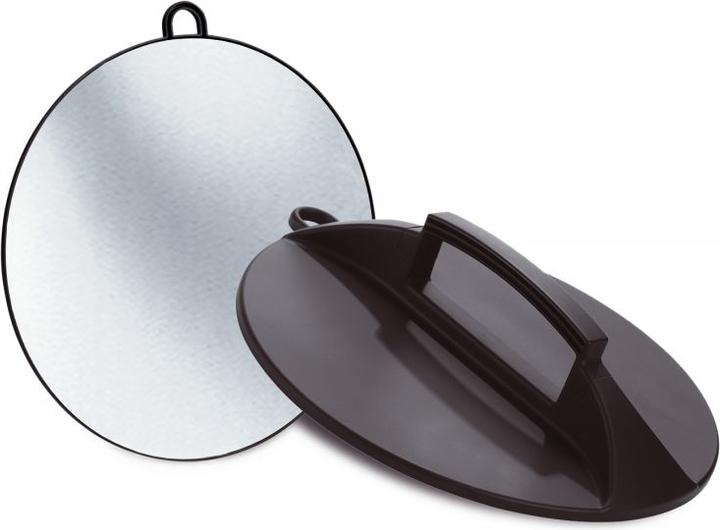 Comair Handspiegel mit Wandhalter flache Version Schwarz