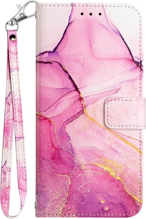 Actual product image Cover-Discount Galaxy A54 - Leather Case pink Marble (Samsung Galaxy A54 5G)