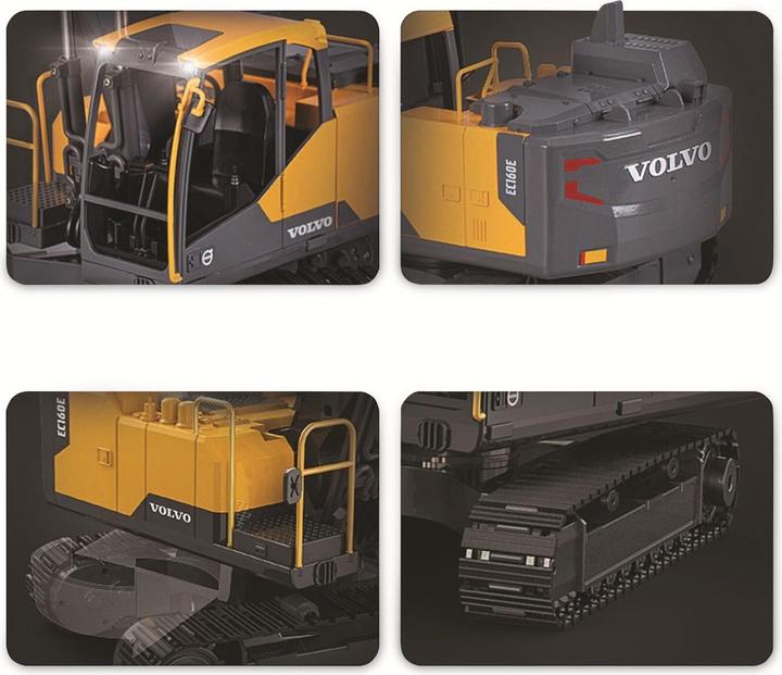 Actual product image Jamara Excavator Volvo EC160E Metal 1:16 2.4GHz Destruction Set