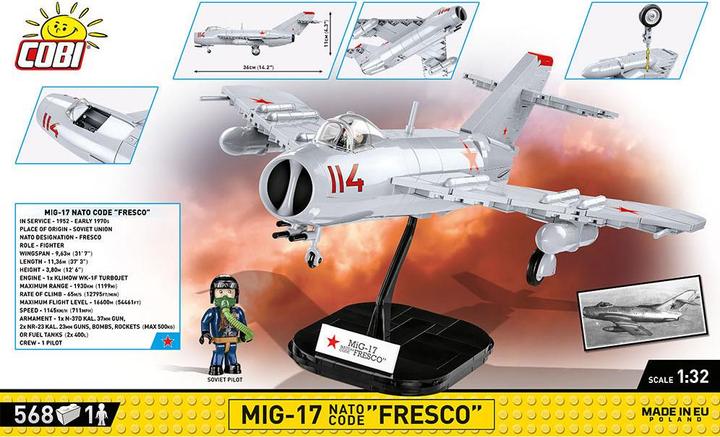 Produktbild Cobi Kampfflugzeug Bausatz MIG-17 Fresco