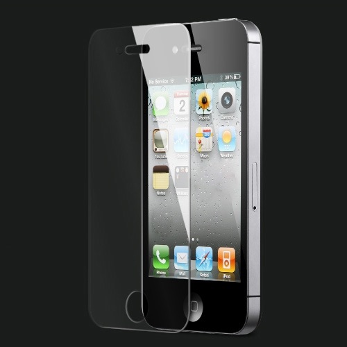Produktbild PhoneLook Tempered Glass Schutzglas Display Schutzfolie Panzer Glas (1 Stück, Apple iPhone 4)
