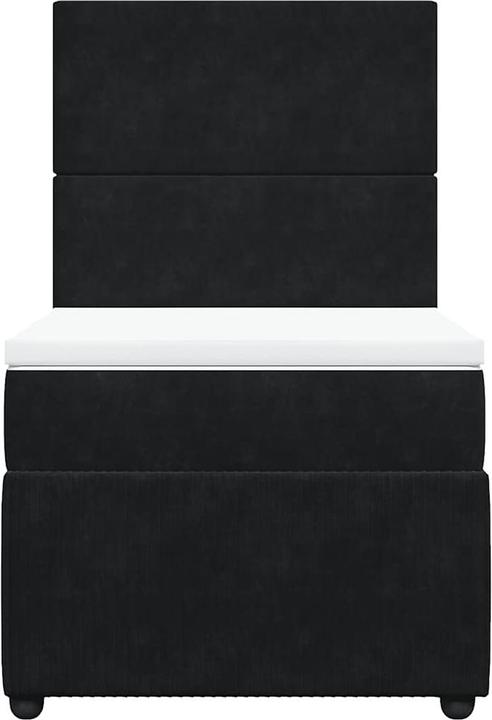 Actual product image vidaXL Bo x spring bed with mattress 200 x 200 cm velvet (200 x 200 cm)