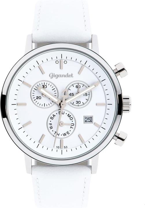 Gigandet Montre analogique japonaise à quartz pour homme et femme avec bracelet en cuir (Montre analogique)