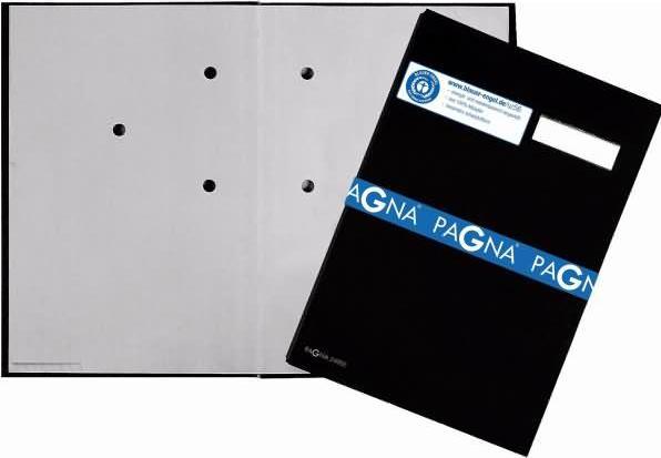 Produktbild Pagna Unterschriftenmappe DIN A4 Leinen schwarz grau 5 Fächer (A4, 1 x)