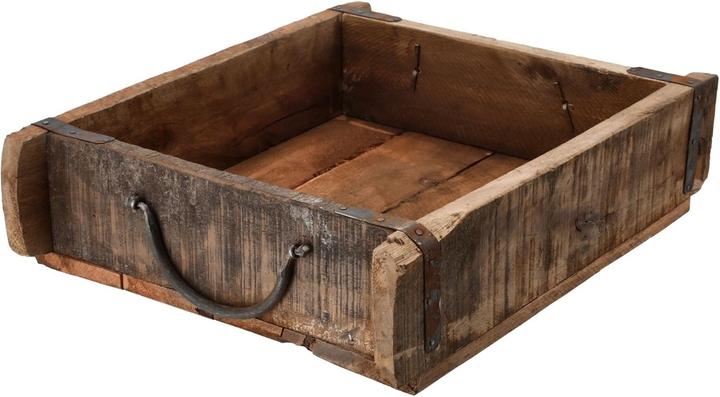 Produktbild Novaliv Holzkiste Vintage 30 x 25 x 8 cm Alte Ziegelform Holz Gross Allzweckkiste aus recyceltem Alth