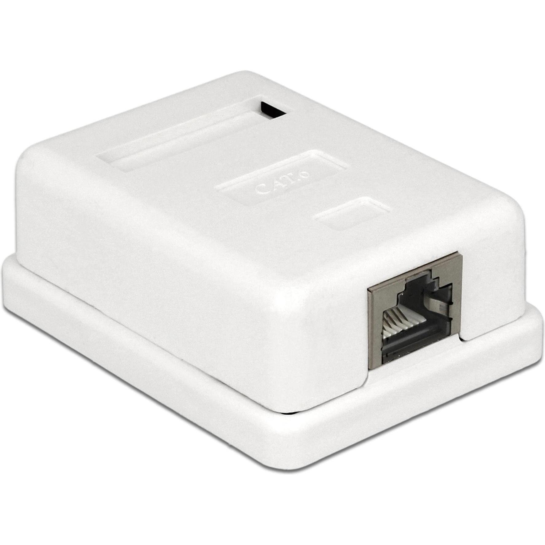 Delock RJ-45 Cat.6 Gehäuse: 1 Port (Kabel Zubehör), Netzwerk Zubehör