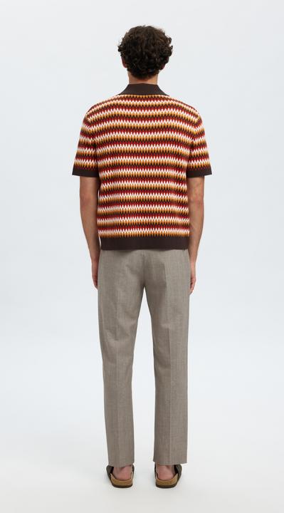 Image du produit Selected Kurzärmeliges Polohemd aus Strick (M)