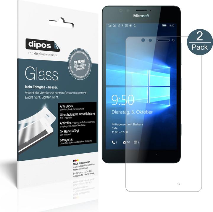 Produktbild Dipos Displayschutz Anti-Shock (1 Stück, Microsoft Lumia 950)