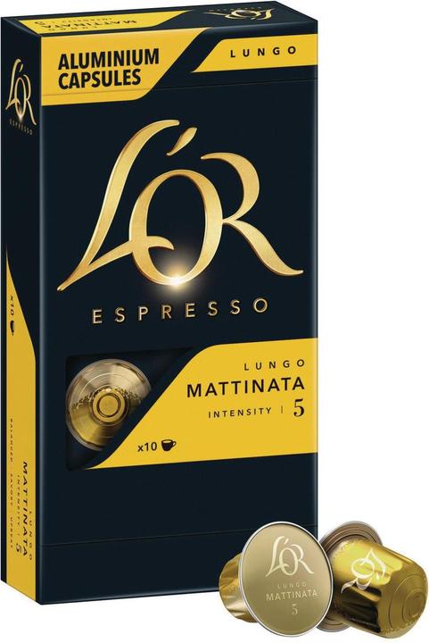 Actual product image L’OR Espresso Coffee capsules Espresso Lungo Mattinata 10 pieces (10 x Port.)