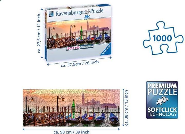 Produktbild Ravensburger Gondeln in Venedig (1000 Teile)