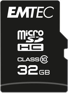 Actual product image Emtec ECMSDM32GHC10CG (32 GB, microSDHC, U1, UHS-I)