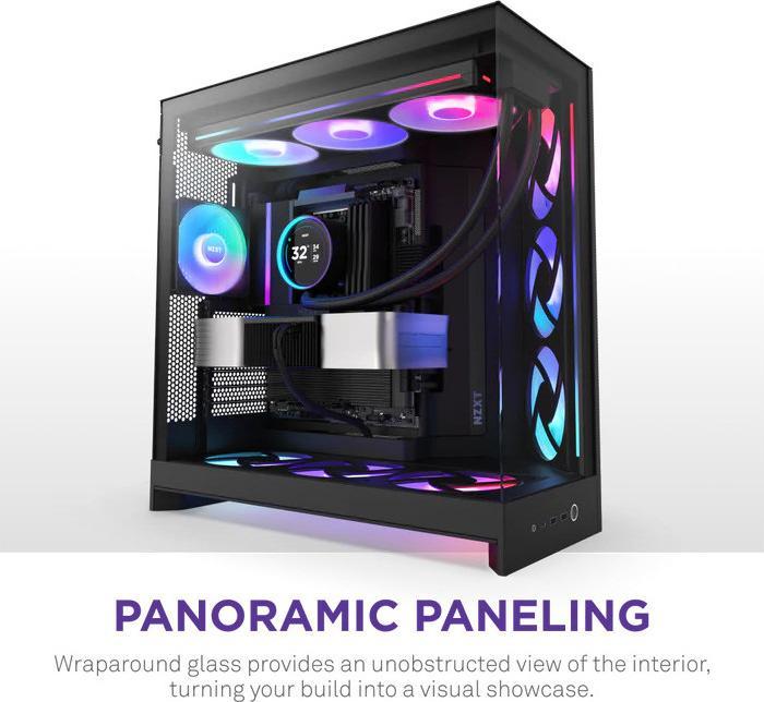 Actual product image NZXT H9 Flow RGB (2025) (ATX, E-ATX, mATX, Mini-ITX)
