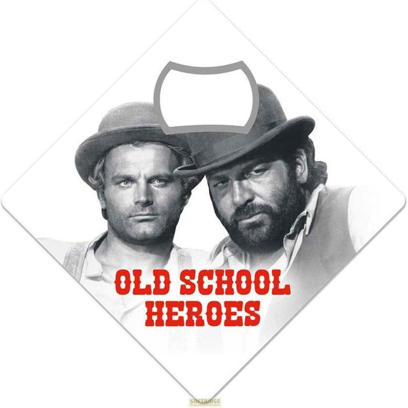 Blechwaren Fabrik Braunschweig Bud Spencer & Terence Hill Flaschenöffner Magnet Old School Heroes, Flaschenöffner