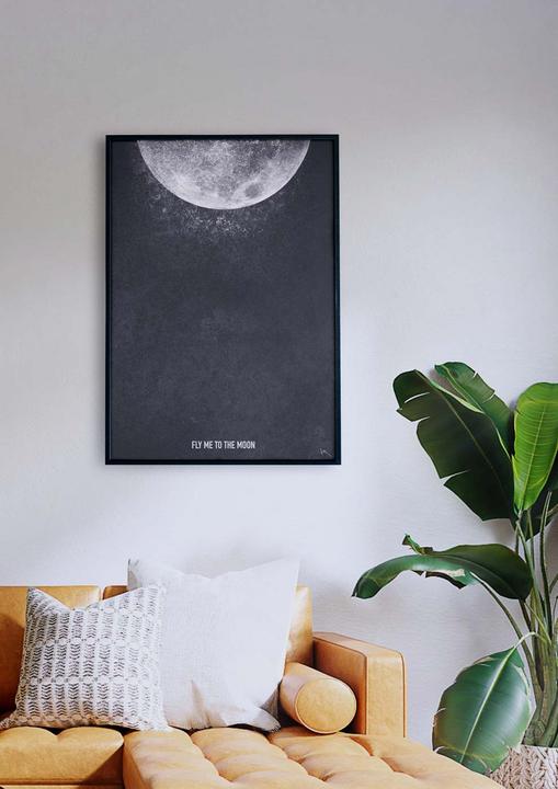 Actual product image Plakativ Fly me to the Moon Poster A1 (59.5 x 84 cm)