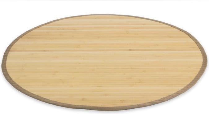 Actual product image Greendeco Bamboo mat 90cm round natural (90 x 90 cm)