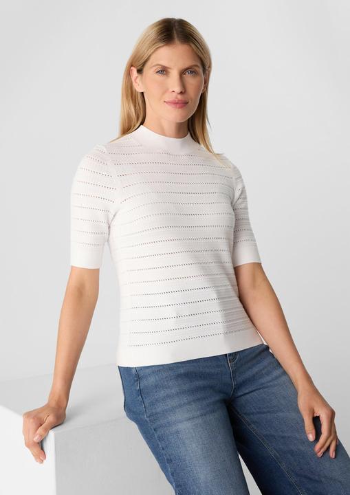 Produktbild Comma Strickpullover Strukturierter Feinstrickpullover aus Viskosemix (34)