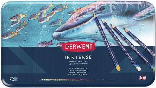 Immagine prodotto Derwent Matite acquerellabili permanenti Inktense (Multicolore, 72 x)