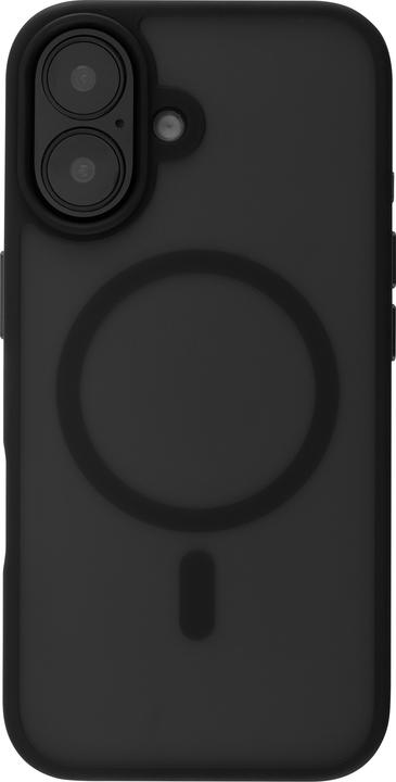 Actual product image FoneKit MagSafe Compatible Soft Touch Case, iPhone 16, black/gray (Apple iPhone 16)