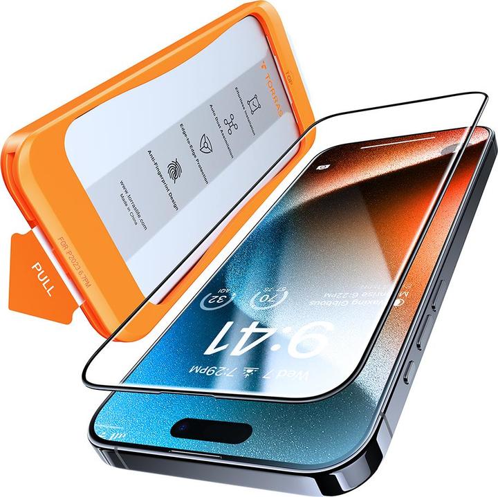Actual product image Torras Diamond Panzerglas (1 Piece, Apple iPhone 15 Pro)