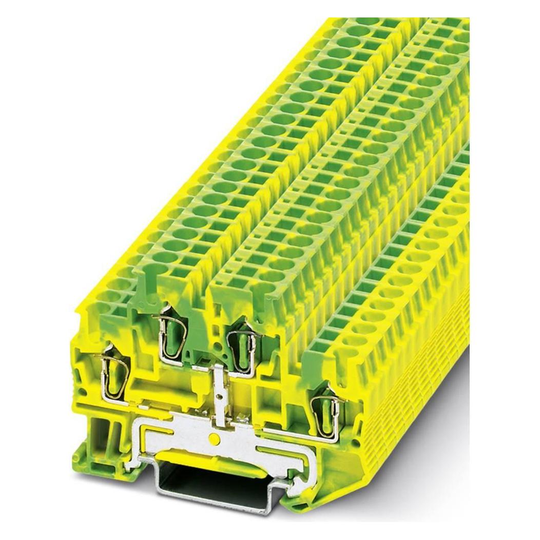 Phoenix Contact Beschermende geleideraansluiting STTB 2,5-PE, Elektronica benodigdheden + Behuizing, Groen, Geel