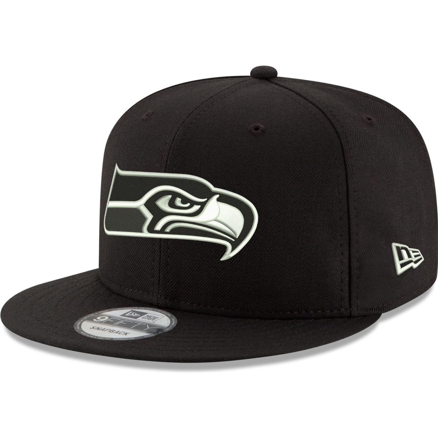 Thumbnail - New Era, Herren, Cap, 9Fifty Snapback Cap - NFL Seattle Seahawks schwarz, Schwarz