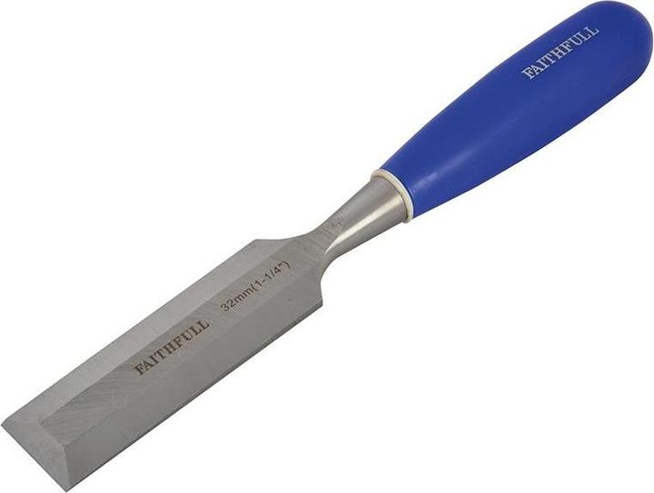 Actual product image Faithfull Bevel Edge Chisel Blue Grip (32 mm)