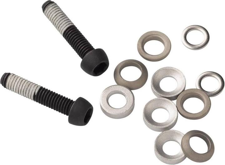 Actual product image Sram Mounting screws for disc brakes titanium T25 17mm Flat Mount 2 pieces