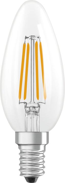 Produktbild Osram LED Leuchtmittel LED Retrofit CLASSIC B DIM 3.4W 827 Clear E14 Dimmbar Warm weiss 4099854445712 (E14, 470 lm, 1x)
