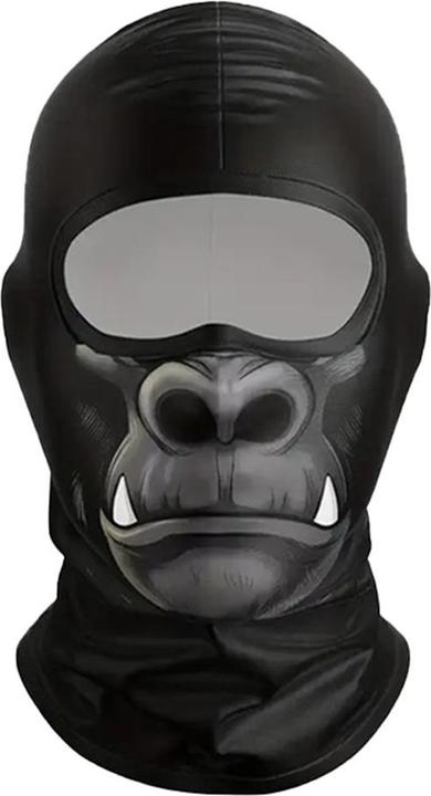 Ueli Express Wintermaske Sturmhaube mit 3D Druck Gorilla
