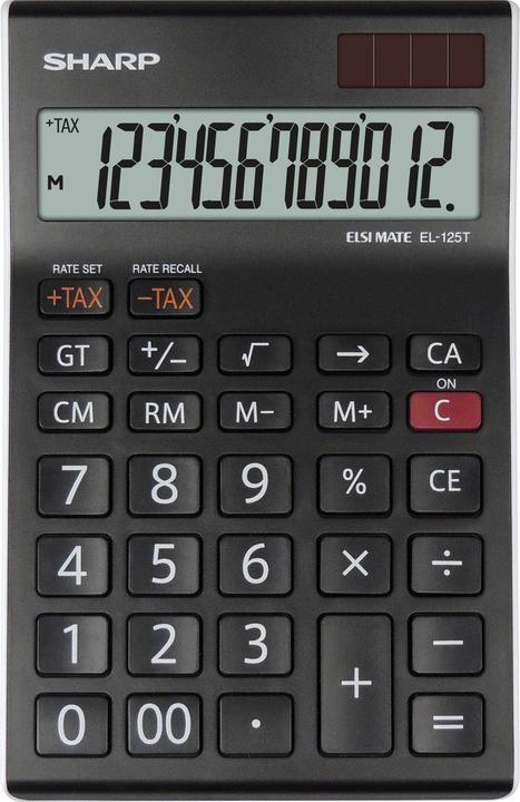 Sharp Calculatorius EL125TWH (Solar cells)
