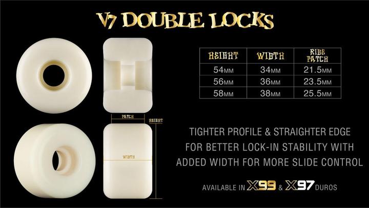 Produktbild Bones Wheels 99A XF V7 Double Locks (58 mm)