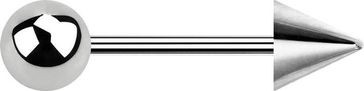 Produktbild Star Piercing Micro Barbell silber mit Kugel und Cone (ohne Messing, Chirurgenstahl 316L)