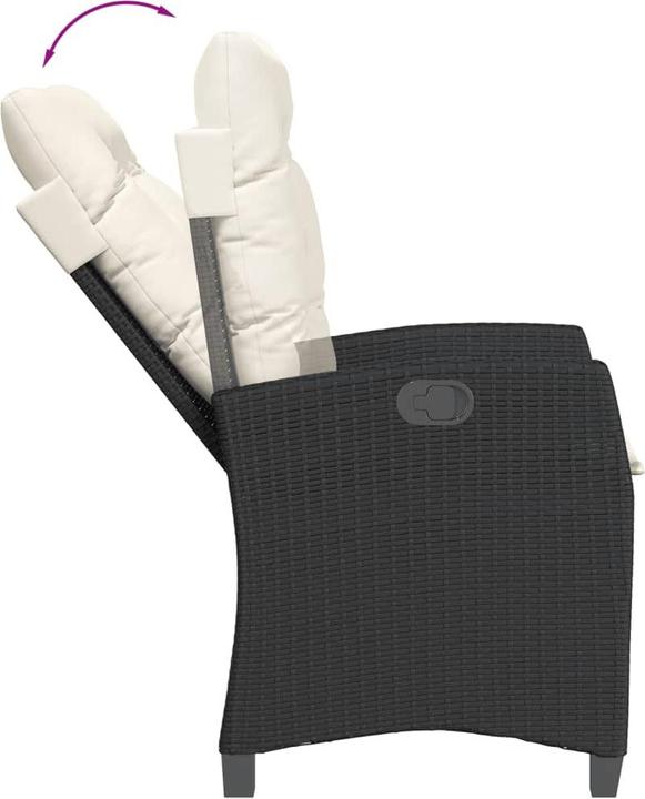 Produktbild vidaXL 10-tlg. Garten-Lounge-Set mit Kissen (100 cm)