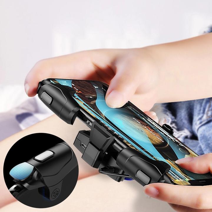 Actual product image Plutoos PUBG Handle Mobile Gaming Joystick Trigger Shooter Controller android Gamepad L1 R1 (iOS, Android)