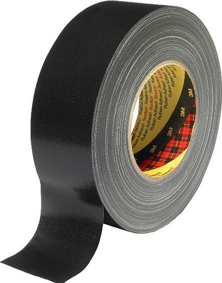 Actual product image 3M Scotch 389 Duct Tape, 50m x 100mm, Black, Acrylic Coated Finish (100 mm)