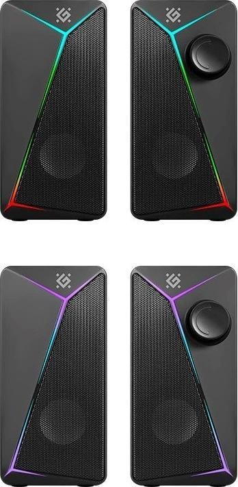 Image du produit Defender GLOSNIKI PC J5 2.0 6W LED USB CZARNE 65965