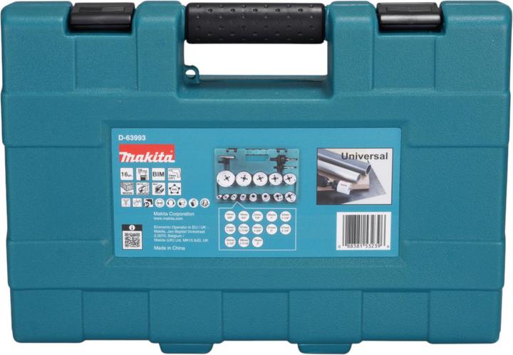 Image du produit Makita Kit de scies cloche universelles (16, 19, 22, 25, 32, 35, 37, 44, 51, 57, 64, 68, 76 mm)