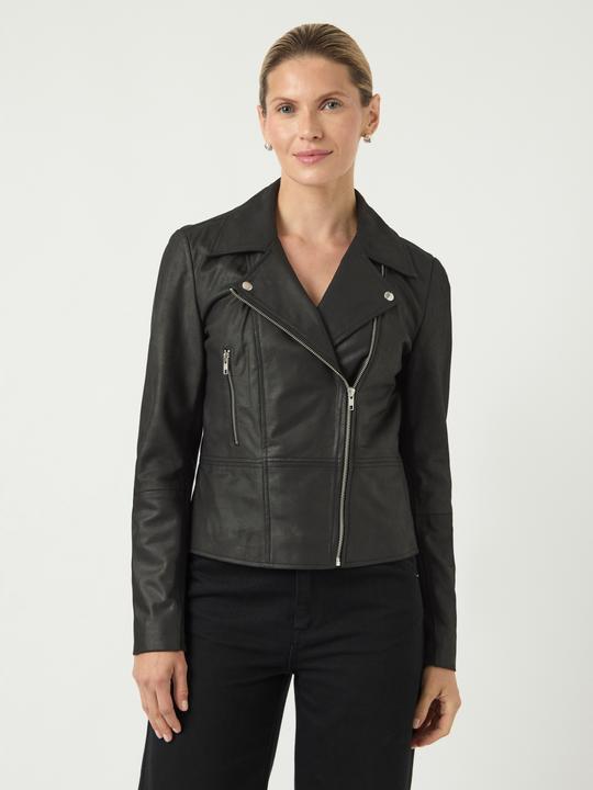 Actual product image Yas YASSOPHIE leather biker jacket (M)