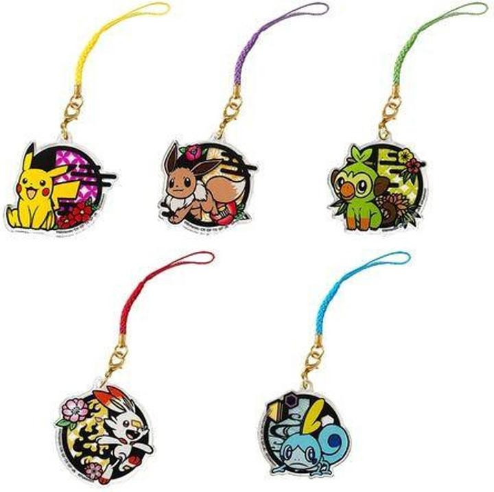 Actual product image Pokémon Kirie Series Acrylic Keychain A (1 Random)