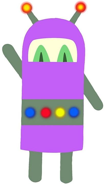 Image du produit Creativ Company Papier de bricolage Robot 16 pièces, blanc (16x)