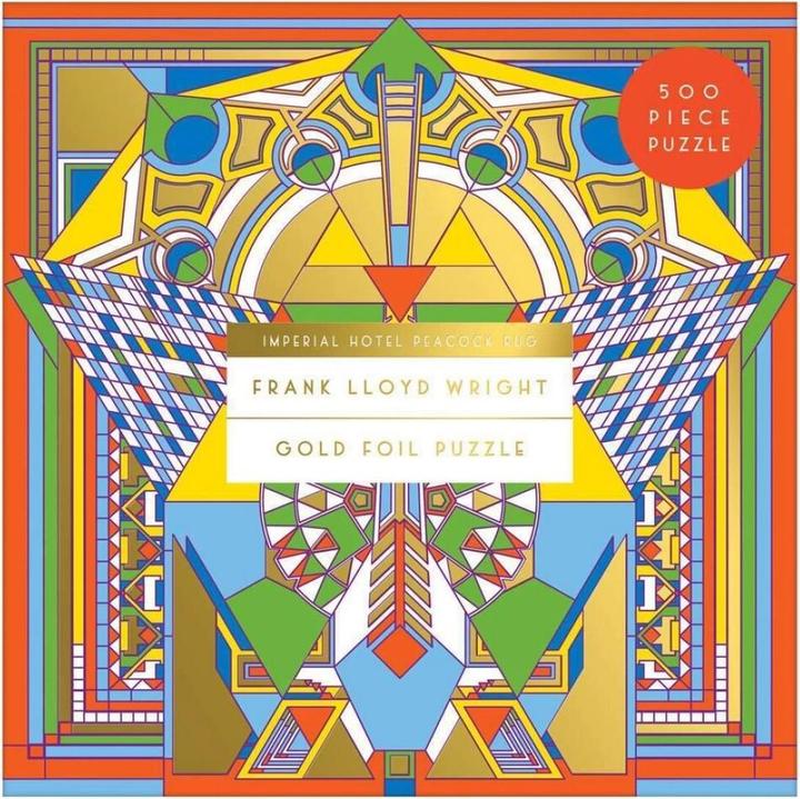 Produktbild Abrams & Chronicle 57815 - Frank Lloyd Wright Imperial Hotel Peacock Teppich - Folienpuzzle, 500 Teile (500 Teile)