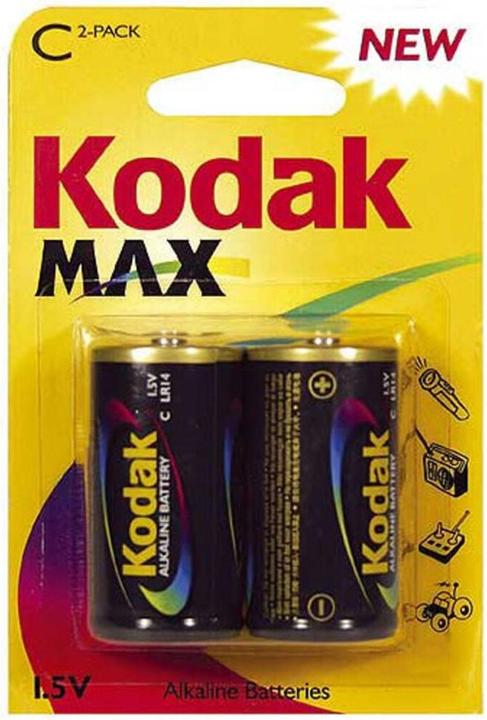 Image du produit Kodak Max Batterie Alcaline C Lr14 2 Unité (2 pcs, C, 8400 mAh)
