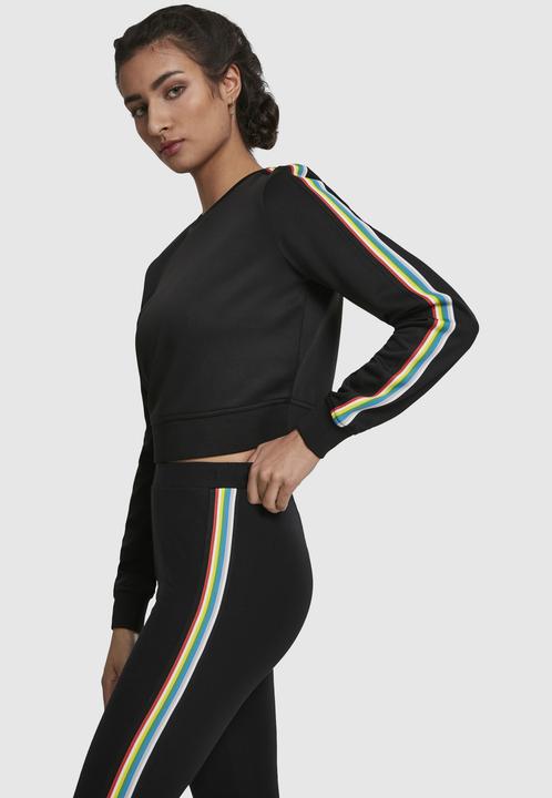 Produktbild Urban Classics Ladies Multicolor Taped Sleeve Crewneck (XXL)