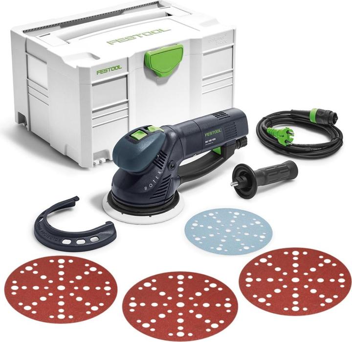 Actual product image Festool RO 150 FEQ-Plus ROTEX Ponceuse roto-excentrique 720 W avec boîtier Systainer + Patin de (Eccentric grinder)
